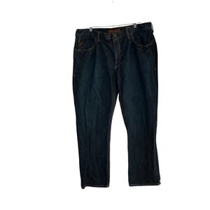 Ariat Mens Size 44x32 Work Boot Low Rise Dark Wash Denim Jeans Size 44x32